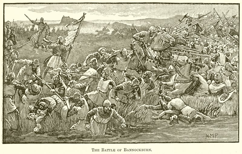 Bitva o Bannockburn od English School