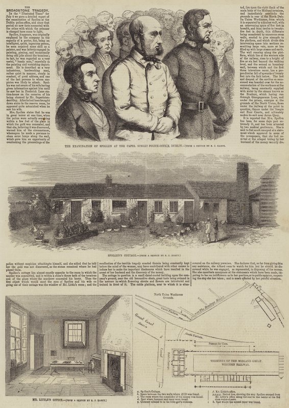 The Broadstone Tragedy (rytina) od English School