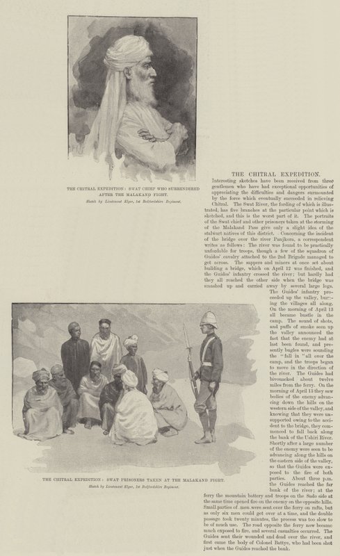 Chitralská expedice (litho) od English School
