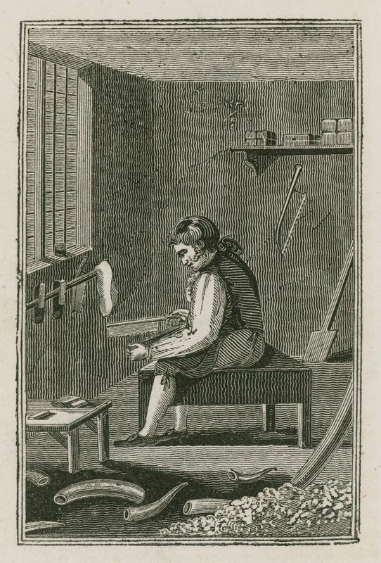 The Comb-maker (rytina) od English School