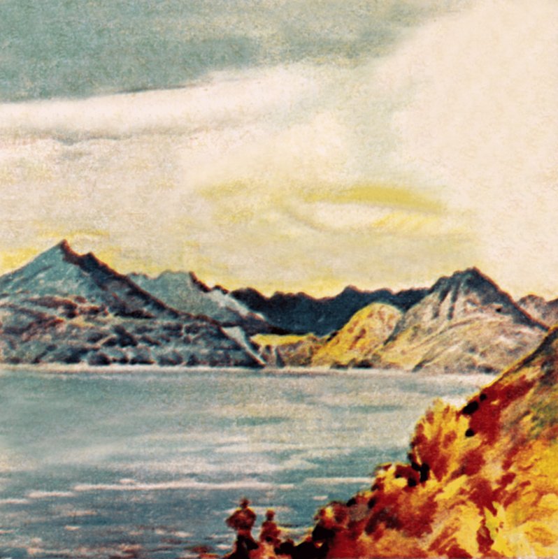 The Coolins nebo Cuillins of Skye od English School