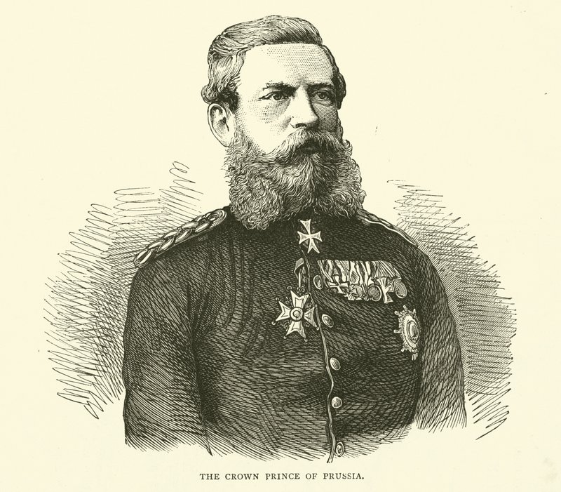 Korunní princ Pruska, srpen 1870 od English School