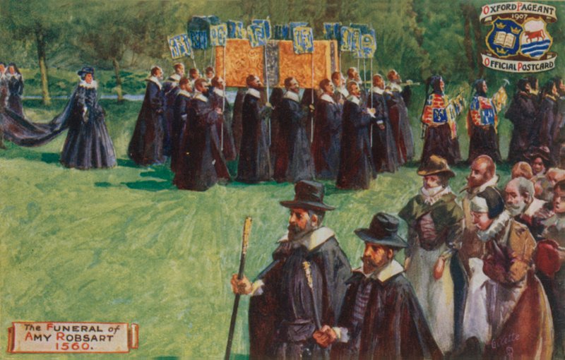Pohřeb Amy Robsart, 1560 od English School