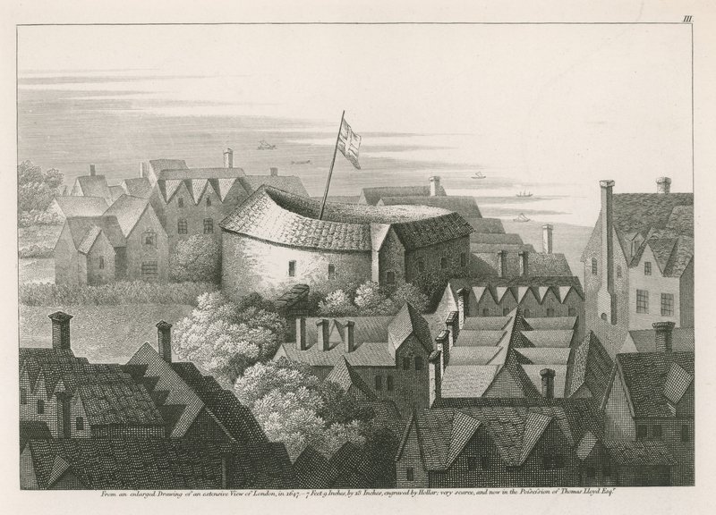 The Globe Theatre, Bankside, Southwark, Londýn od English School