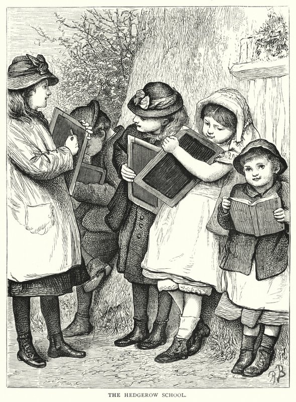 The Hedgerow School (rytina) od English School