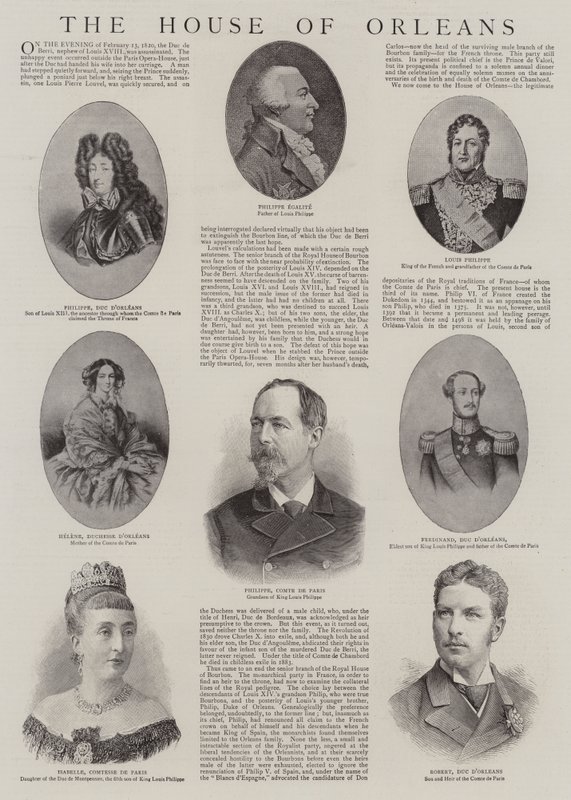 The House of Orleans (rytina) od English School