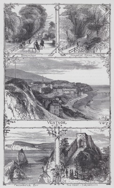 The Isle of Wight (rytina) od English School