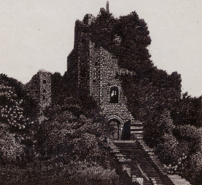 The Keep, Cardiff Castle (litho) od English School