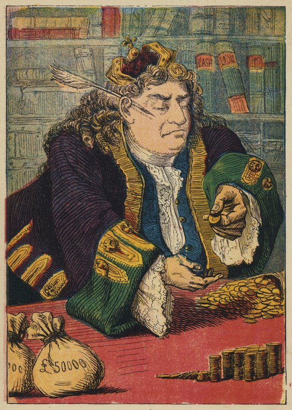 Král počítání peněz (barva litho) od English School