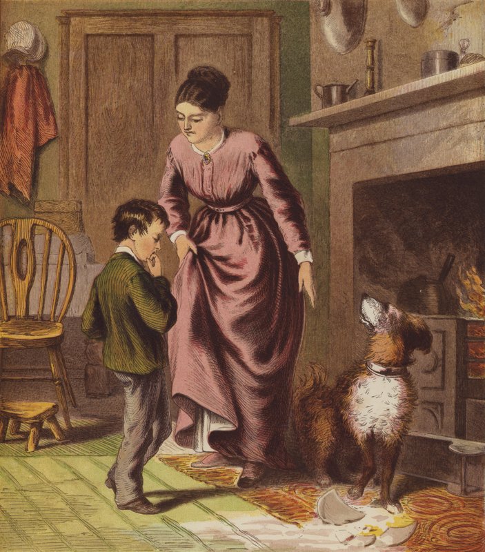 The Little Dog Trusty (barva litho) od English School