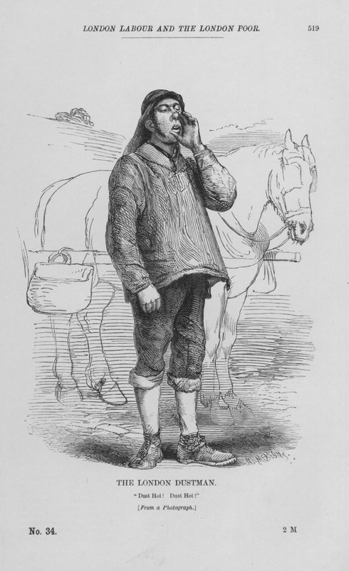 The London Dustman (rytina) od English School