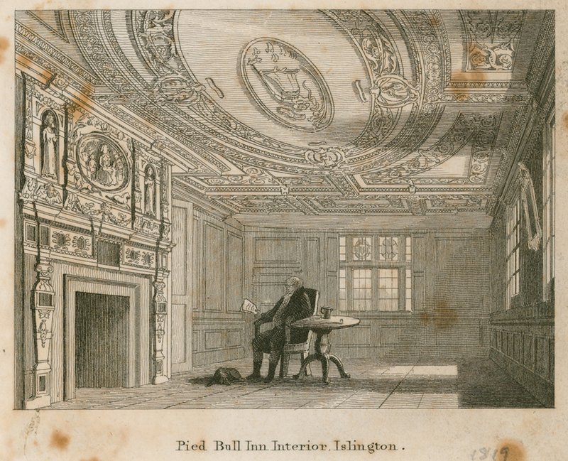 The Old Pied Bull, interiér od English School