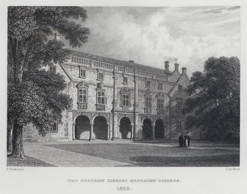 Pepysian Library, Magdalen College, 1842 od English School