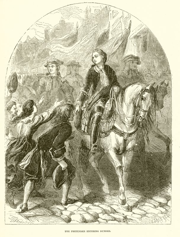 Předvádějící vchází do Dundee od English School