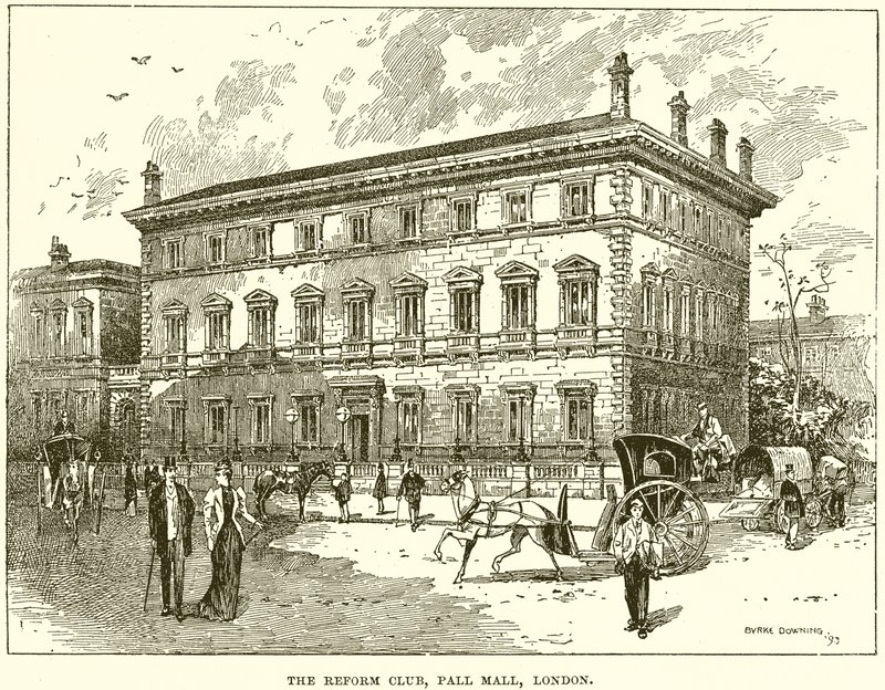 The Reform Club, Pall Mall, Londýn od English School