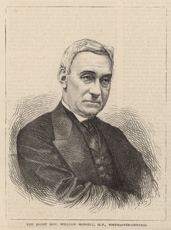 Ctihodný William Monsell, generální ředitel pošty od English School
