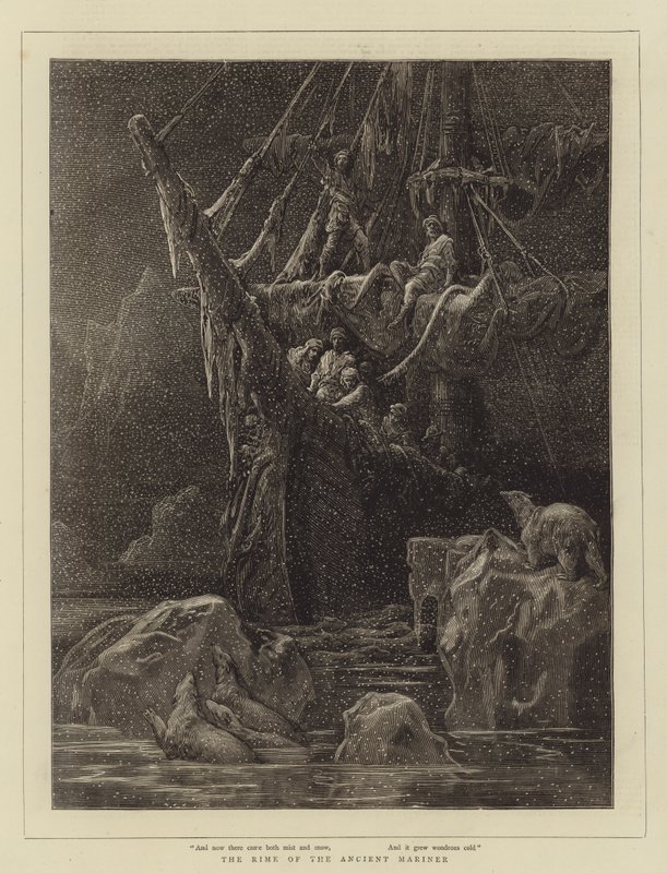 The Rime of the Ancient Mariner (rytina) od English School