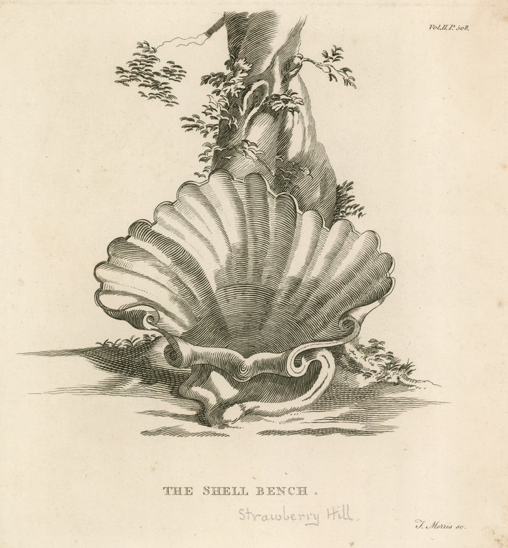 Shell Bench, Strawberry Hill, Londýn od English School