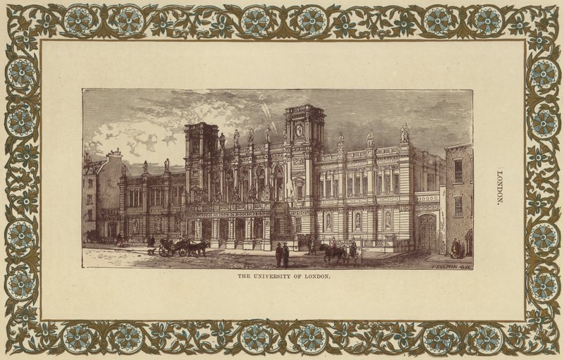 The University of London (barevné rytí) od English School