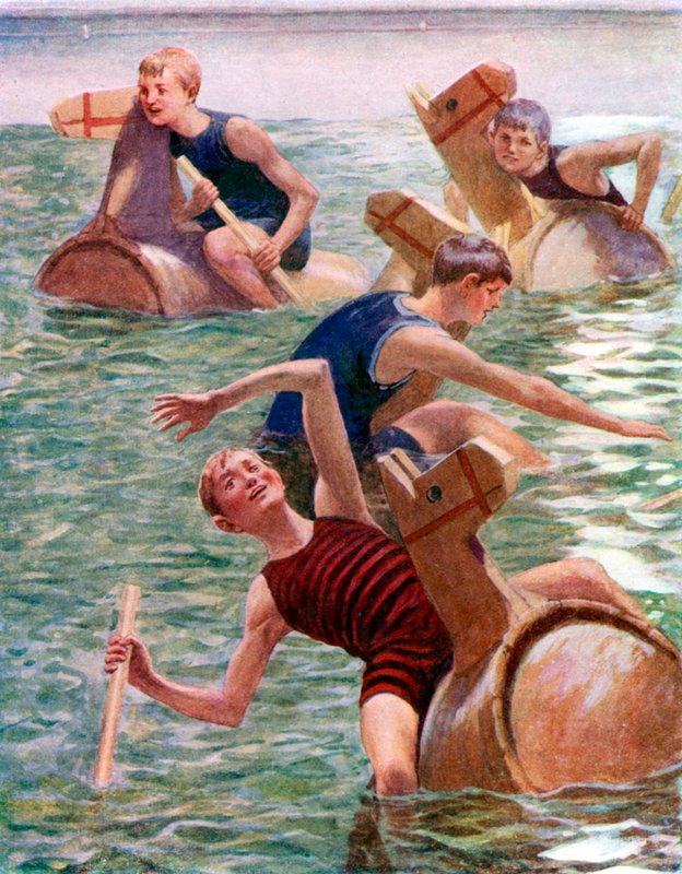 Hobby-koňský dostih (barva litho) od English School