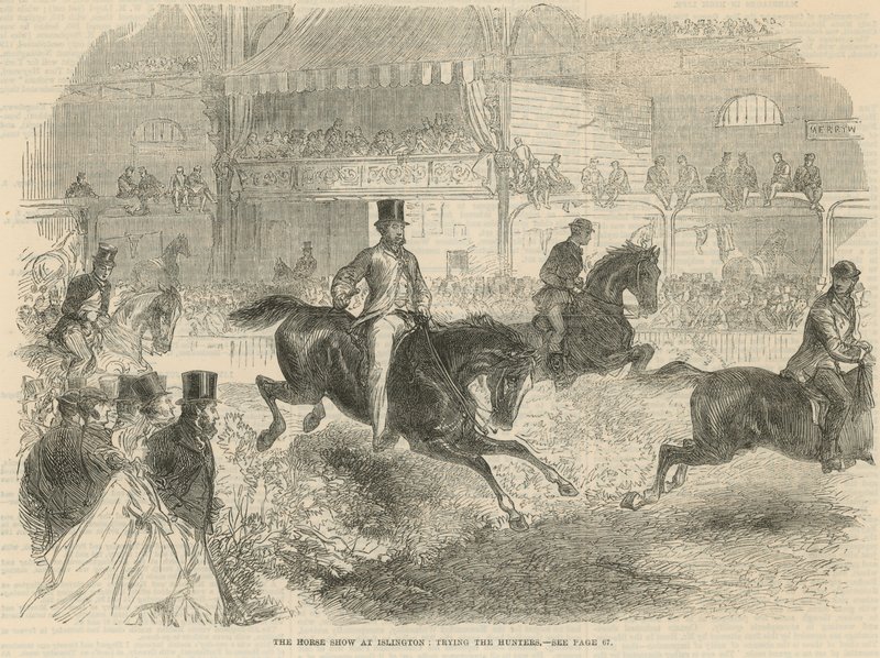 Výstava koní v Islingtonu od English School