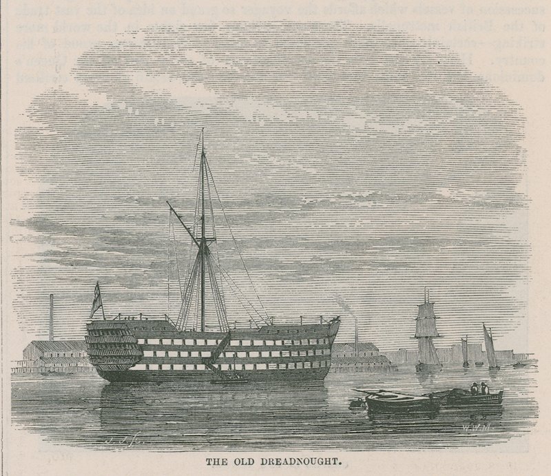 Starý dreadnought od English School