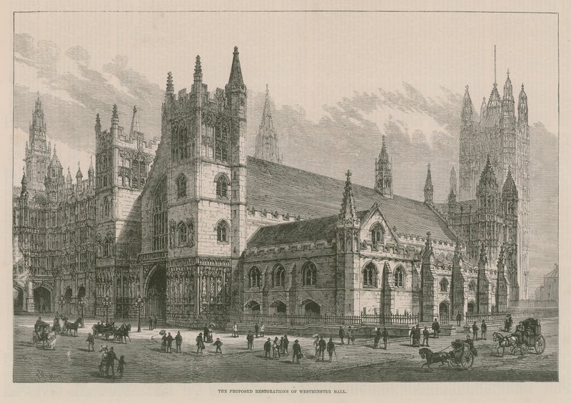 Navrhovaná obnova Westminster Hall od English School
