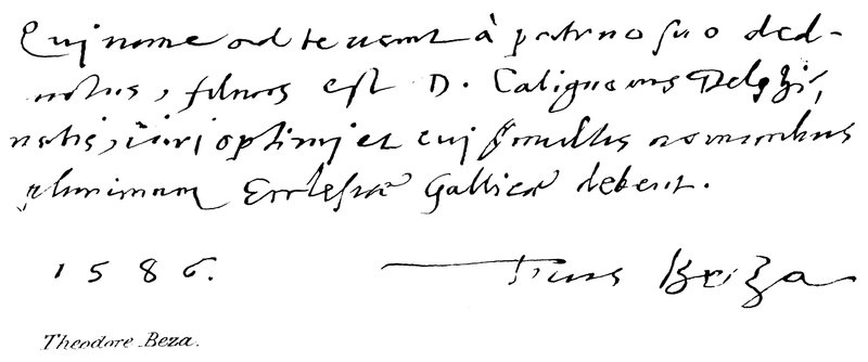 Theodore Beza od English School