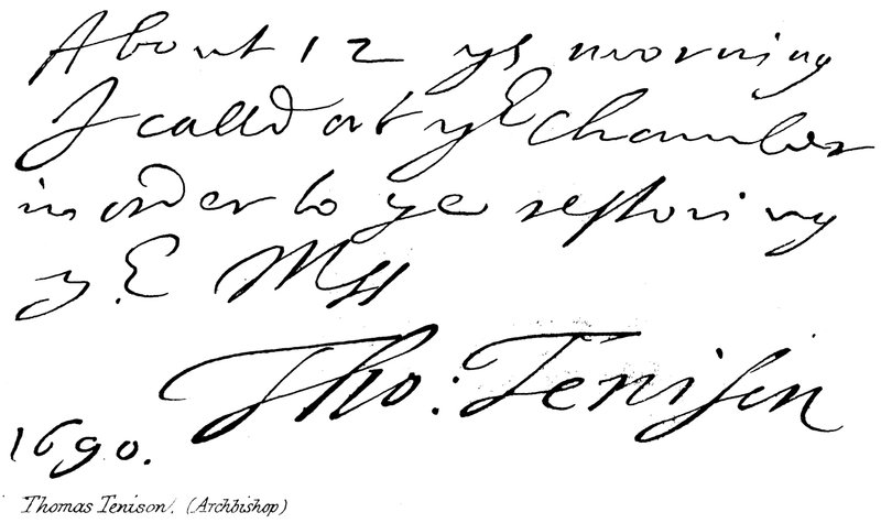 Thomas Tenison (arcibiskup) od English School