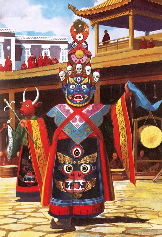Tibetský ďábelský tanec od English School
