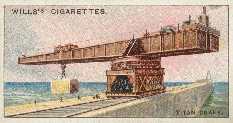 Titan Crane (chromolitho) od English School