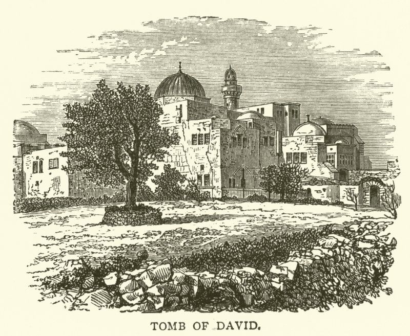 Davidova hrobka (rytina) od English School