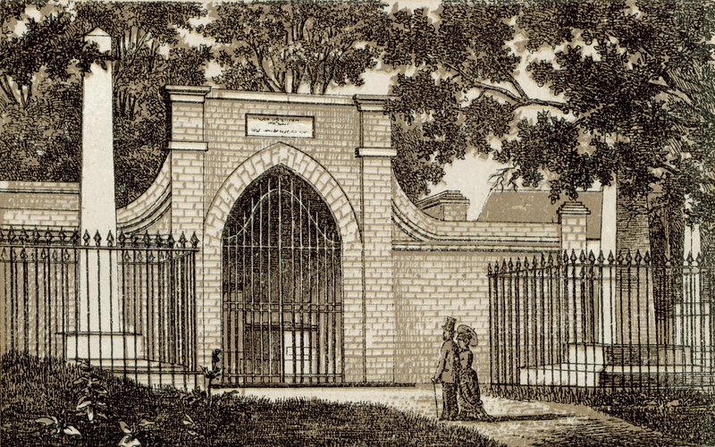 Tomb of Washington, Mt Vernon (litho) od English School