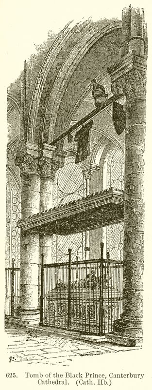 Hrobka Černého prince, Canterburská katedrála od English School