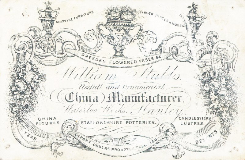 Vizitka, William Stubbs od English School
