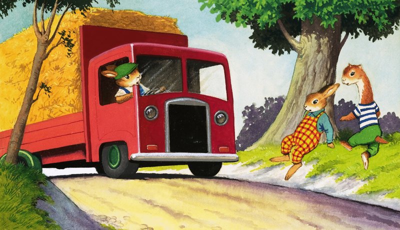 Tufty řídící dodávka sena od English School