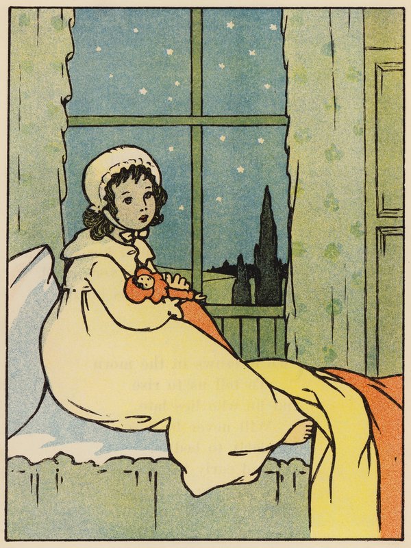 Twinkle, twinkle little star (barevná litografie) od English School