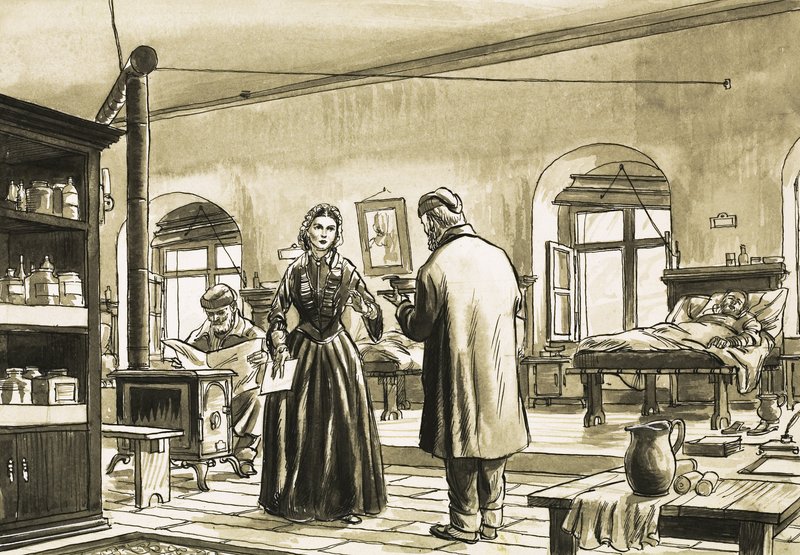 Neznámá nemocniční scéna od English School