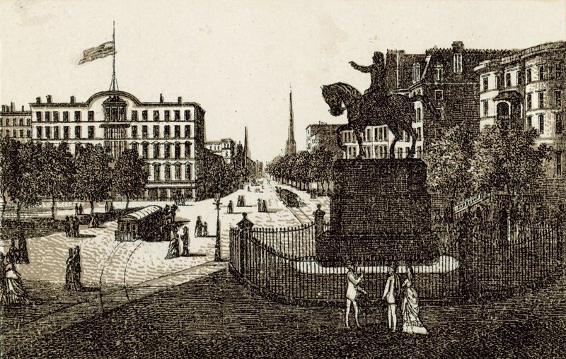 Union Square (litho) od English School