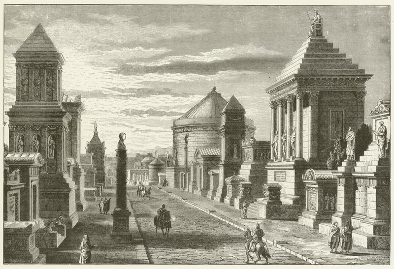 Via Appia, poblíž Říma od English School