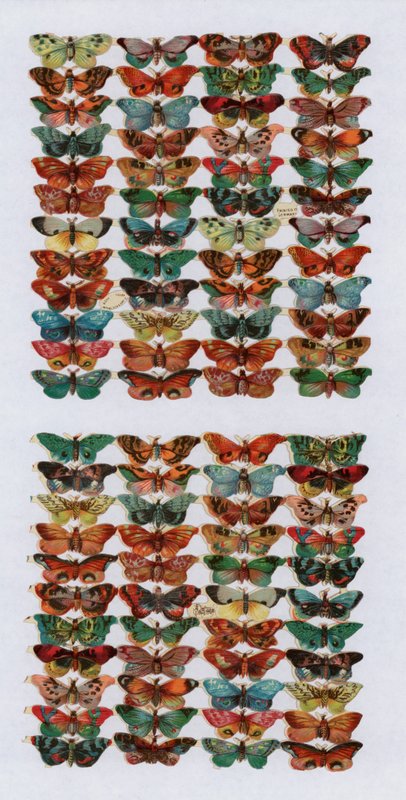 Viktoriánské zbytky (chromolitho) od English School