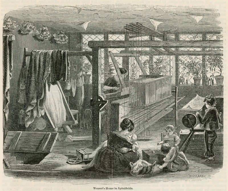 Domov Weavers ve Spitalfields od English School