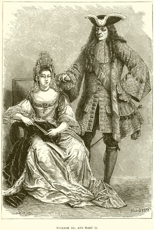 Vilém III a Marie II od English School