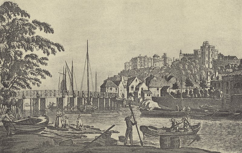 Windsorský most v roce 1793 (hlubotisk) od English School