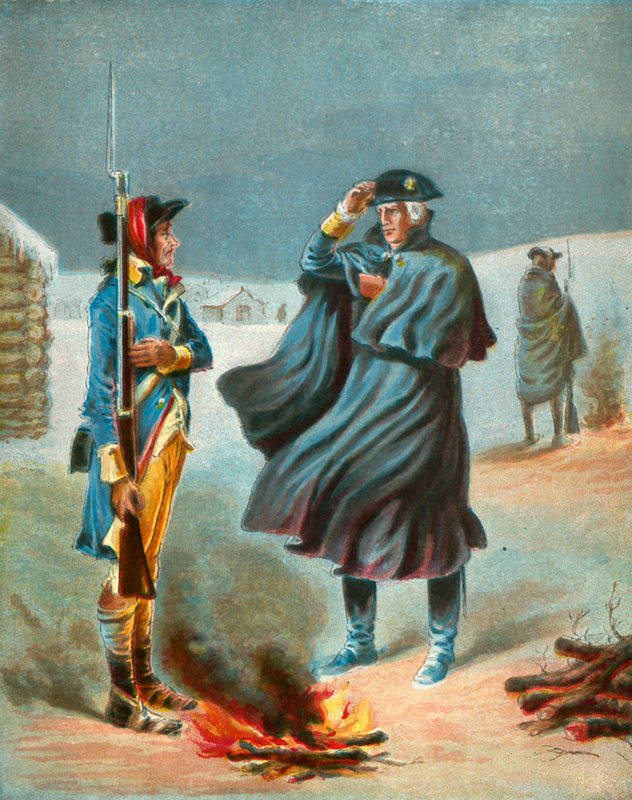 Zima ve Valley Forge od English School
