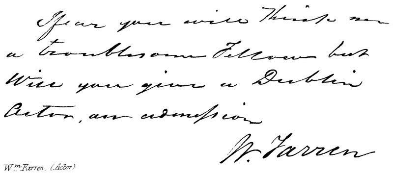 Wm Farren (herec) od English School