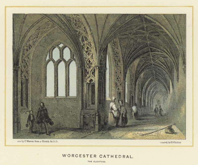 Worcesterská katedrála, ambity od English School