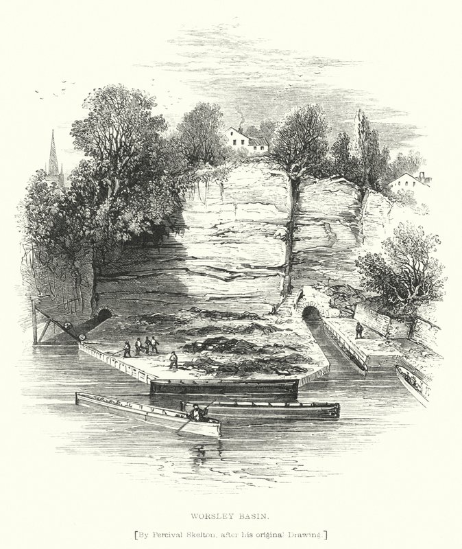 Worsley Basin (rytina) od English School
