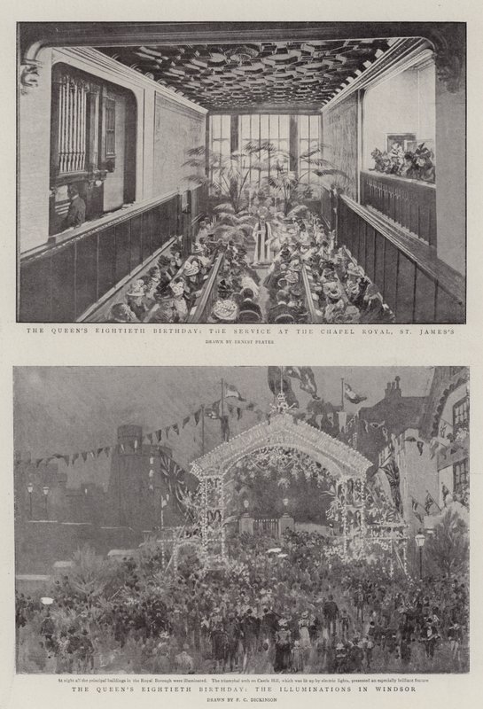 Osmdesáté narozeniny královny od Ernest Prater