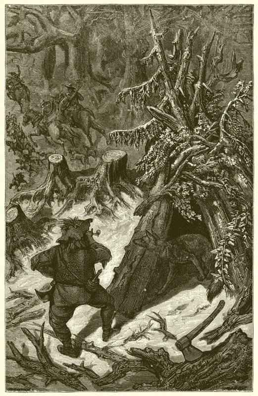 Liška a venkovan od Ernest Henry Griset